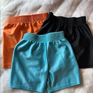 Kids Colorful Shorts Set - Orange, Black, and Blue